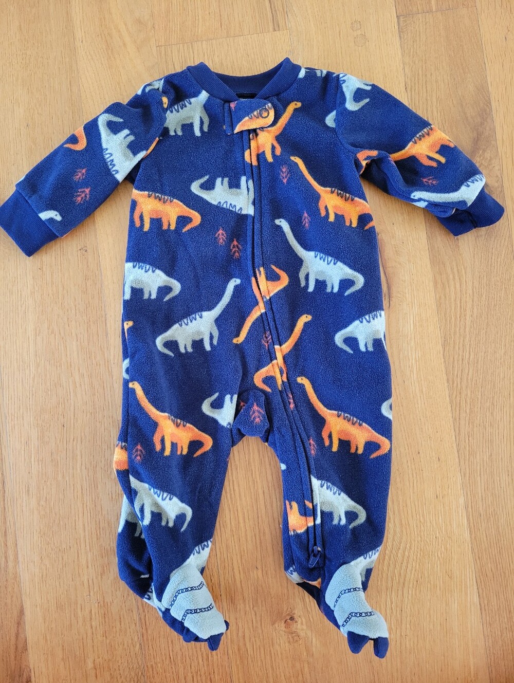 Baby boys size 0-3 months fleece sleeper